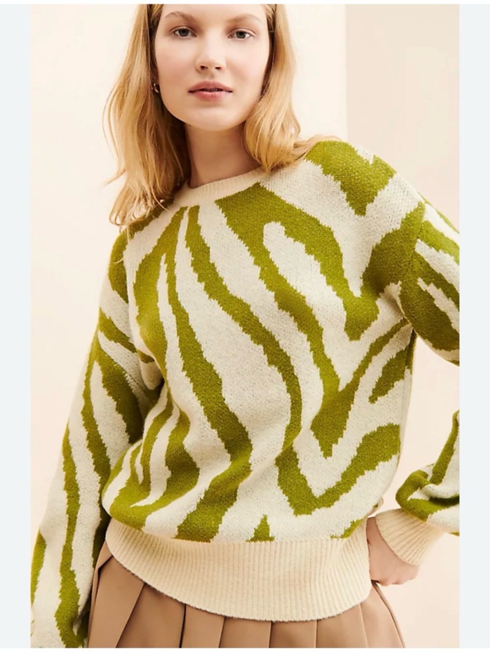 Women’s Theo & Spence Zebra‎ Knit
Sweater Size XS